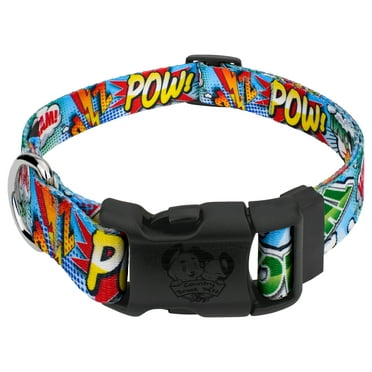 Country Brook Petz® Deluxe Comic Pop Dog Collar - Made in the U.S.A, Small