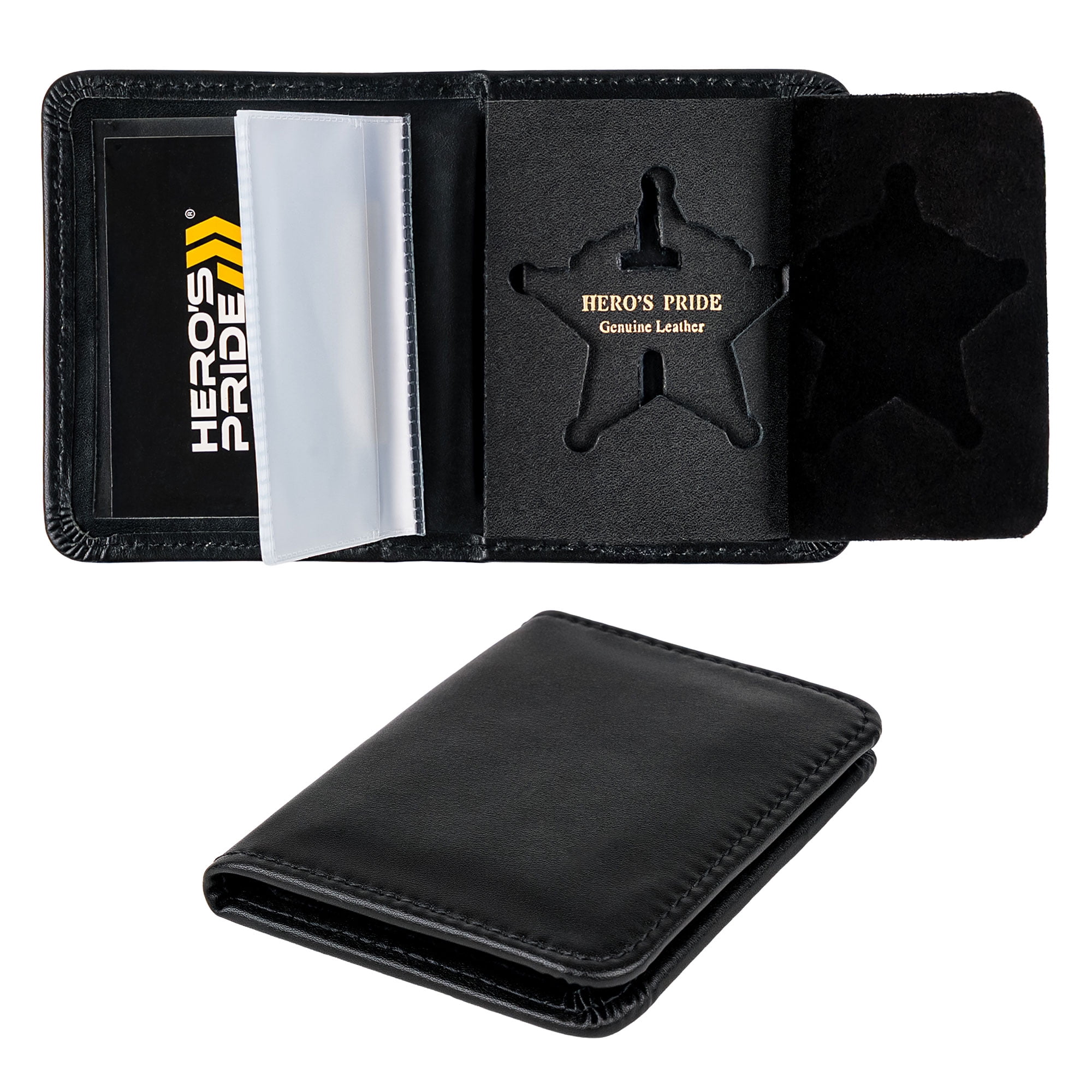 Hero’s Pride Deluxe Compact Bi-Fold ID Case – 5-Point Star with Balls ...