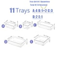 thumbnail image 1 of Deluxe Desktop Drawer Organizer Set - Transparent, Multifunctional Storage Boxes for Bathroom, Bedroom, Living Room - Space-Saving, Adjustable, Stackable, 1 of 11