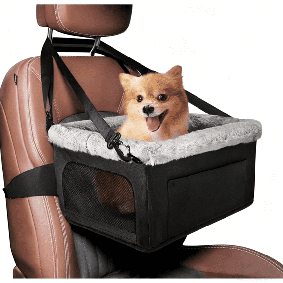 Deluxe Booster Seat for Small Dogs with Sturdy Metal Frame, 20 lb Limit