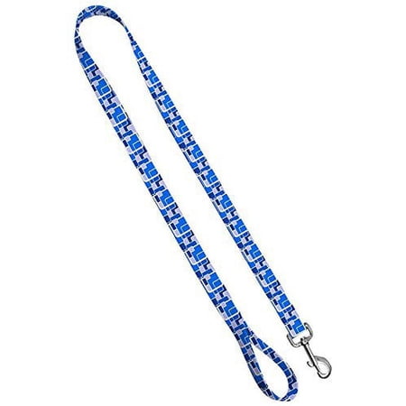 Deluxe Dog Leash: Something Blue, 1 inch by 6 feet Sublimated Polyester by Moose Pet Wear