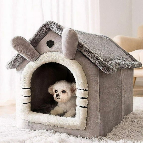 Deluxe Double-Roof Pet House - Detachable, Washable, and Spacious Four Seasons Shelter for Dogs and Cats - Ideal for Outdoor and Indoor Use
