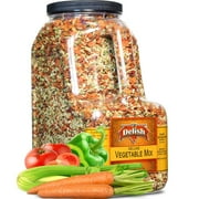 Deluxe Dried Vegetable Soup Mix by Its Delish, 4 LB Restaurant Gallon Size Jug With handle Premium Blend of Dehydrated Vegetables Cooking, Camping, Emergency Food Supply - No MSG, Vegan, Kosher