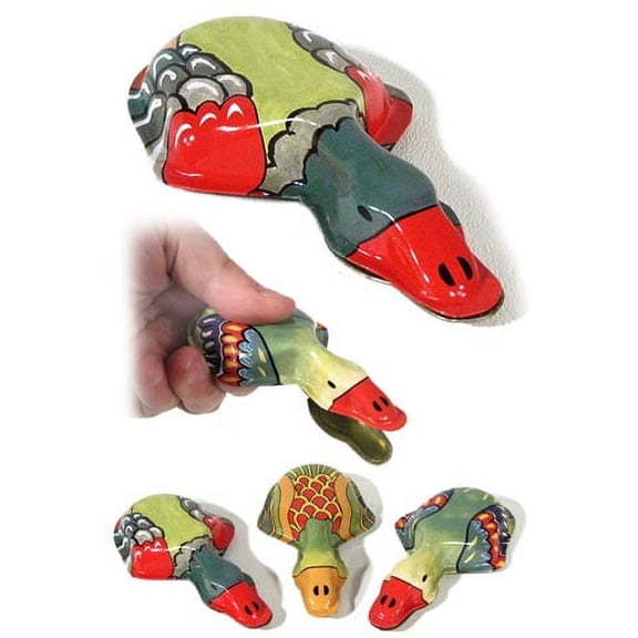 Deluxe Duck Clicker Tin Toy Noise Clicking (Includes One Clicker-Assorted Colors)