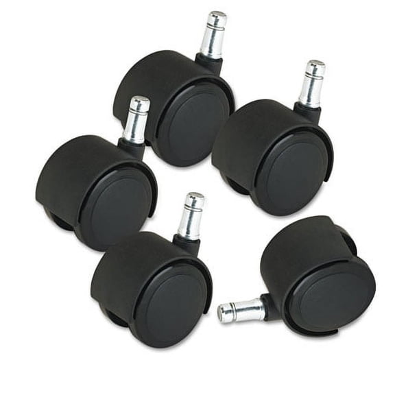 Deluxe Duet Casters, Nylon, B And K Stems, 110 Lbs/caster, 5/set | Bundle of 2 Sets