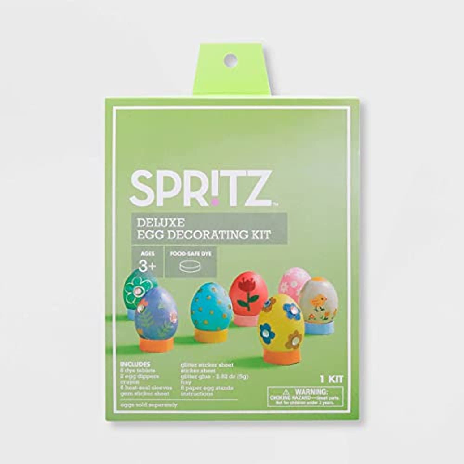 Spritz Deluxe Easter Egg Decorating DIY Kit with FoodSafe Dye for Ages