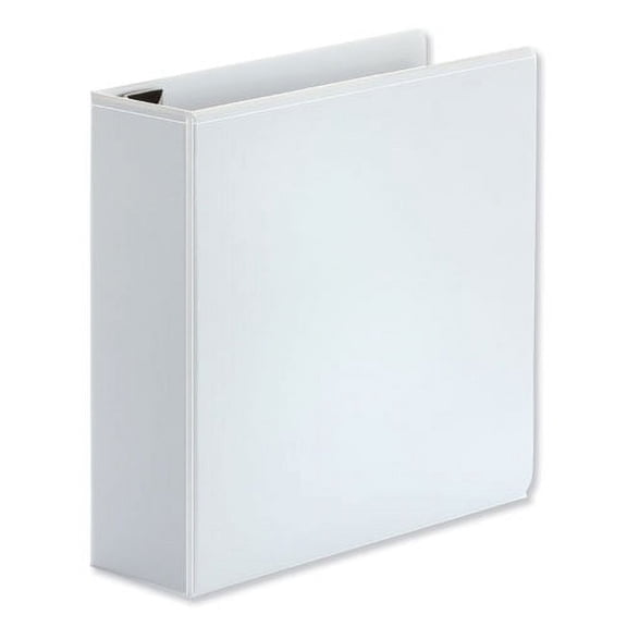 Deluxe Easy-To-Open D-Ring View Binder, 3 Rings, 3" Capacity, 11 X 8.5, White | Bundle of 10 Each