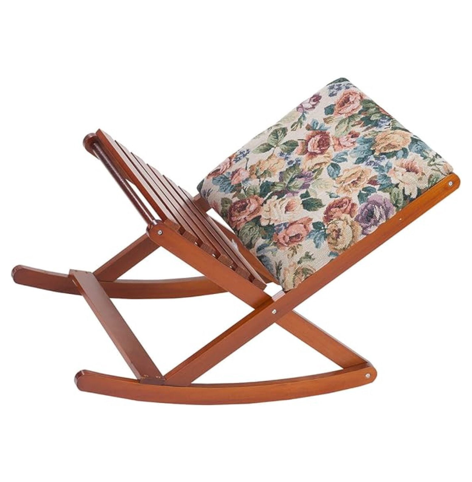 Deluxe Foldable Rocking Footrest, Adjustable Fold-Away Foot Stool with ...