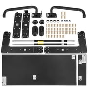 Deluxe Full Size Murphy Bed Kit Easy to Build Space Saving Wall Bed Hardware for Guestroom with Heavy Duty Pneumatic Support