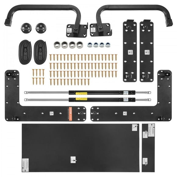 Deluxe Full Size Vertical Murphy Bed Kit - DIY Wall Bed Hardware, Space-Saving Design for Small Apartments and Guest Rooms