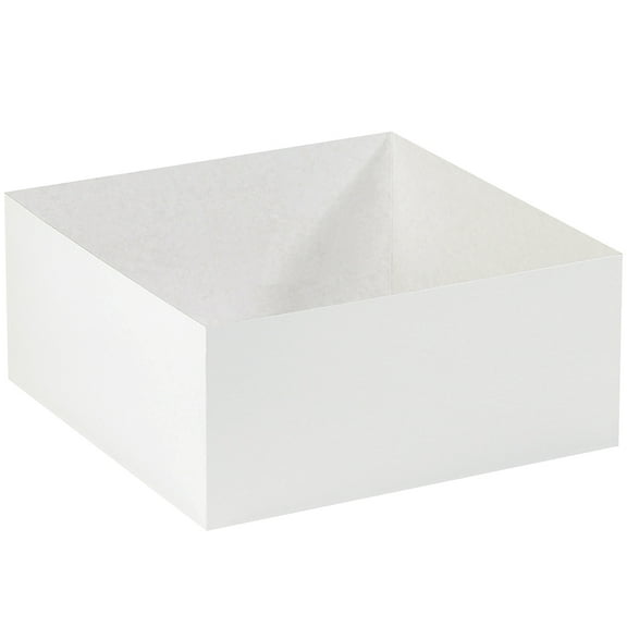 Partners Brand Deluxe Gift Box Bottms,14x14x6",PK50 DGB14146W