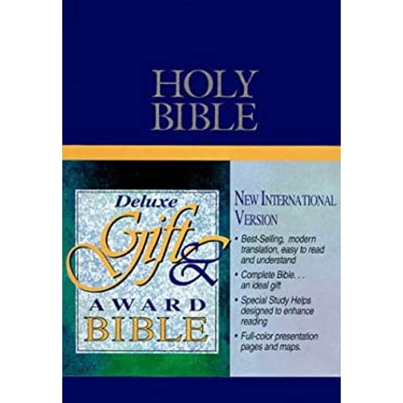 Pre-Owned NIV Deluxe Gift & Award Bible. Blue Cover (Paperback) 0310909503 9780310909507