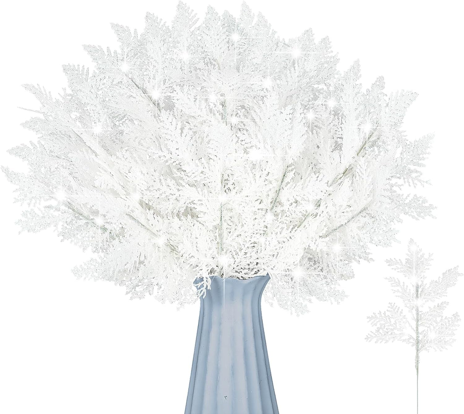 Deluxe Glitter Christmas Tree Picks Sprays 100 Piece Pack of 10.24