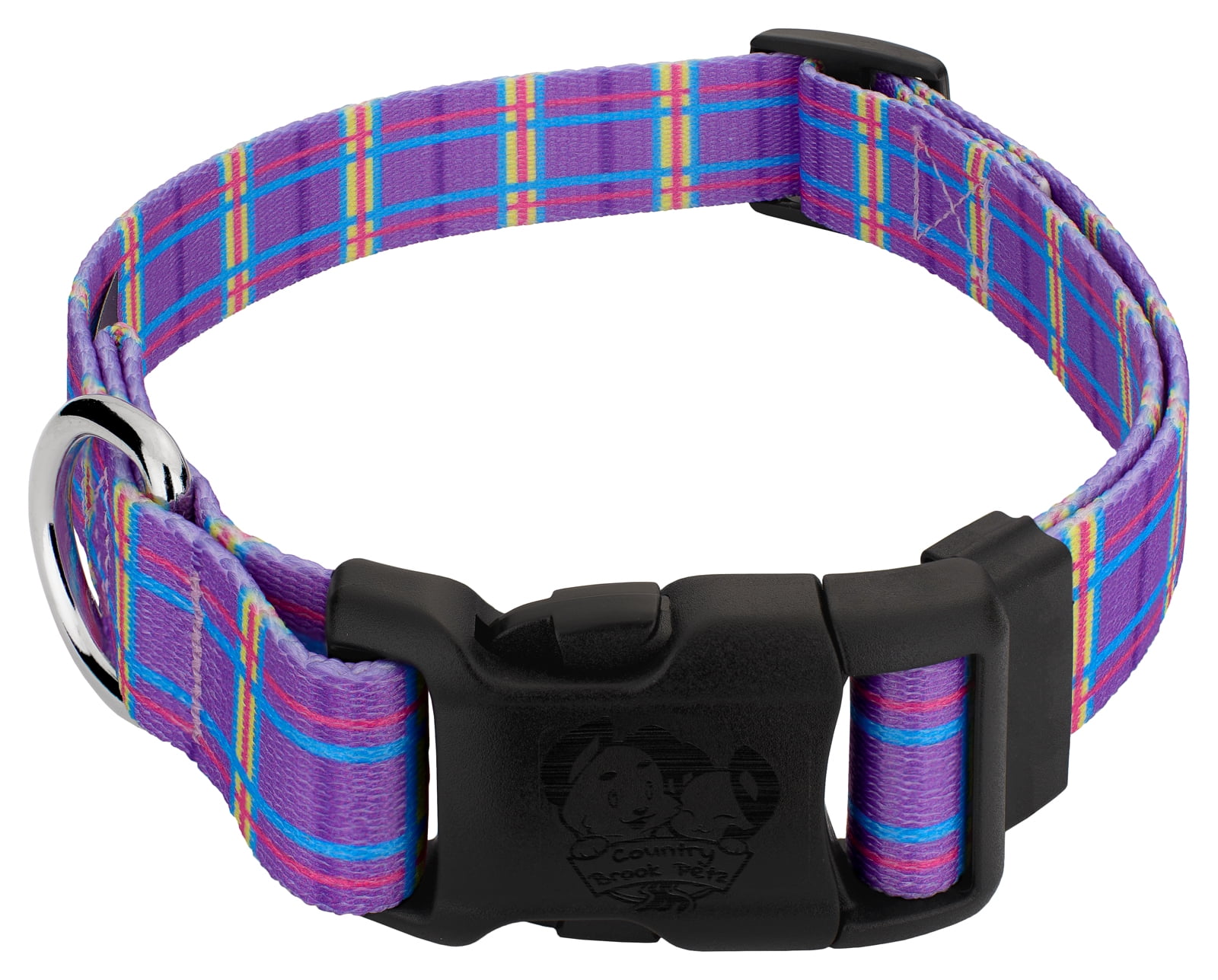 MAYFAIR IN GRAPE & WINE DOG COLLAR main image 0