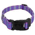 thumbnail image 1 of Deluxe Grape Plaid Dog Collar Limited Edition - Made in The U.S.A., 1 of 5