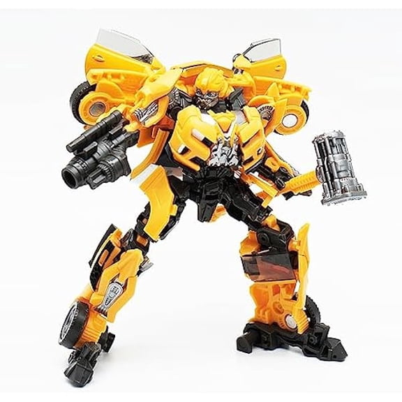 Deluxe Gravity Studio Series 87 Deluxe Class Dark of The Moon Bumblebee 4.9 Inch Scale Zinc Alloy Movie Edition Action Figure Manual Assemble Collectible Model Gifts, Multicolored