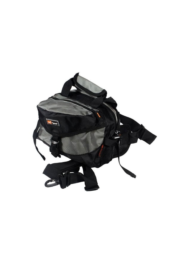 [Deluxe Gray] Multi-Purposes Fanny Waist Pack / Back Pack / Travel Lumbar Pack