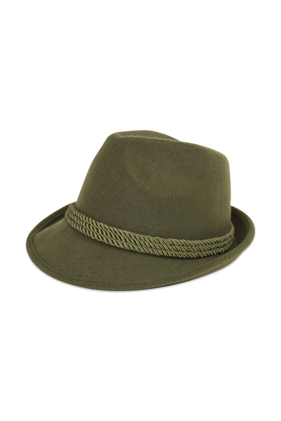 Deluxe Green German Fedora Hat