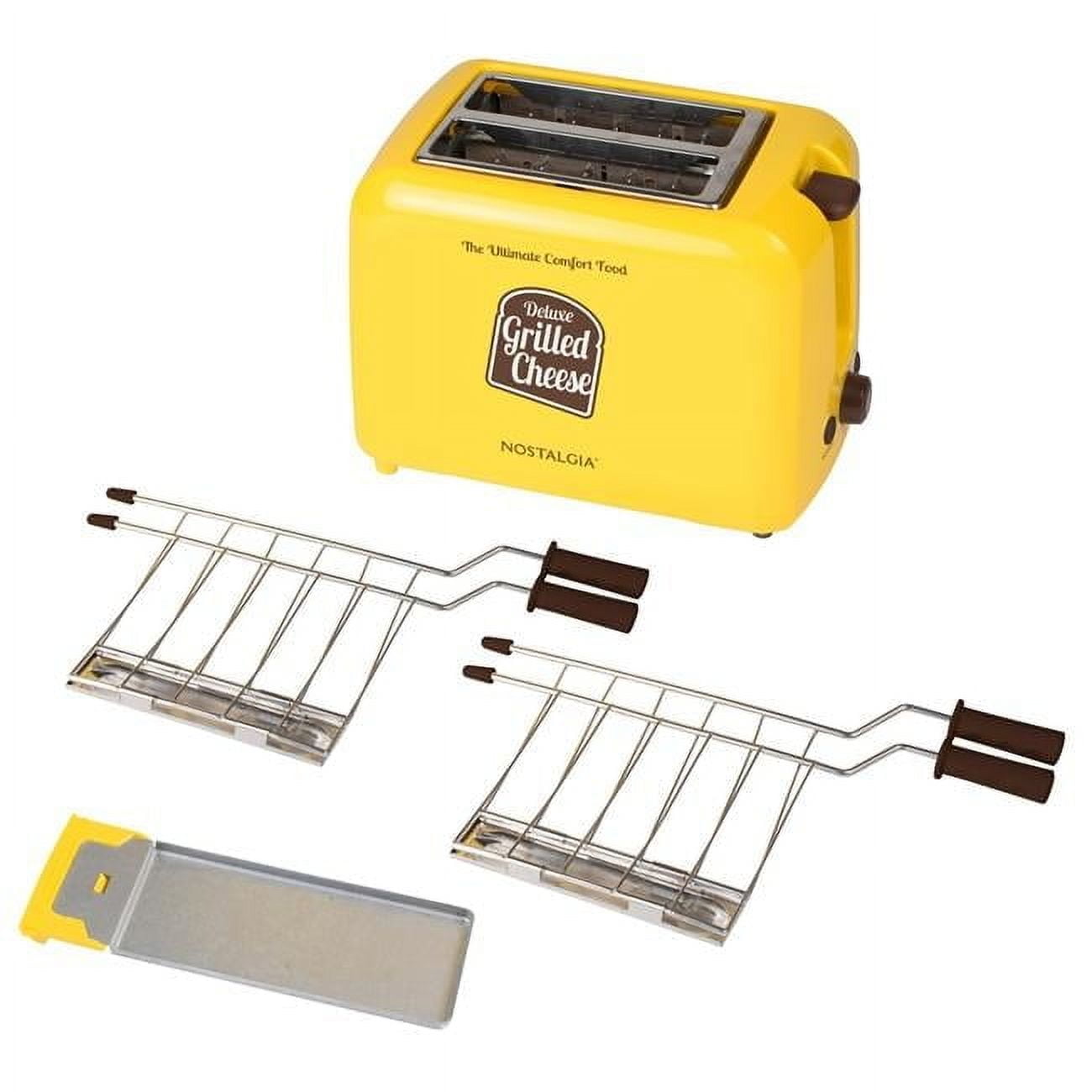 Deluxe Grilled Cheese Sandwich Toaster with Easy-Clean Toasting Baskets, Adjustable Toasting Dial \u0026 Extra Wide Slots