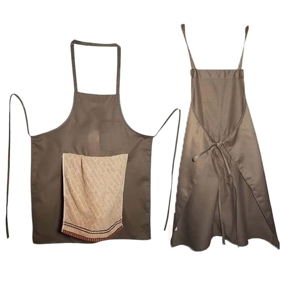 Deluxe Head Chef Prank Apron - Perfect Gag For Barbecue Parties Brown & Tan