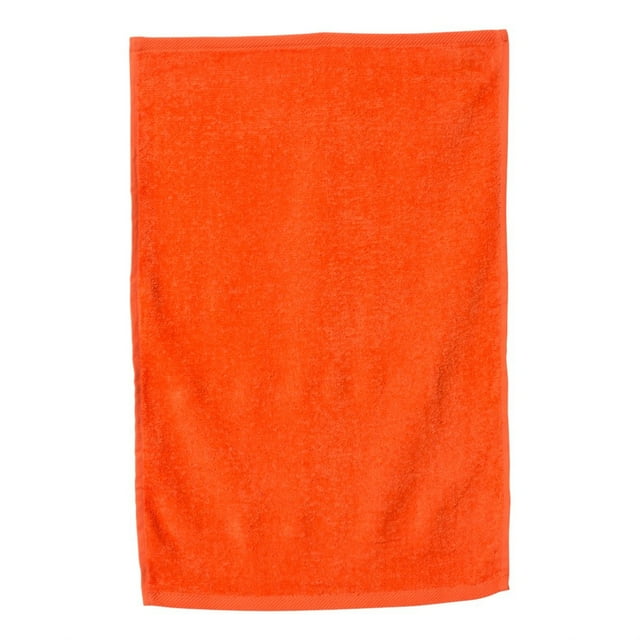 Deluxe Hemmed Hand Towel One Size / Orange
