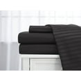 thumbnail image 1 of Deluxe Home 100% Cotton 400 Thread Count Dobby Stripe Sheet Set ( Full, Black), 1 of 1