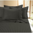Deluxe Hotel Collection Queen Size 4 Piece Luxury Dobby Stripe 400 TC