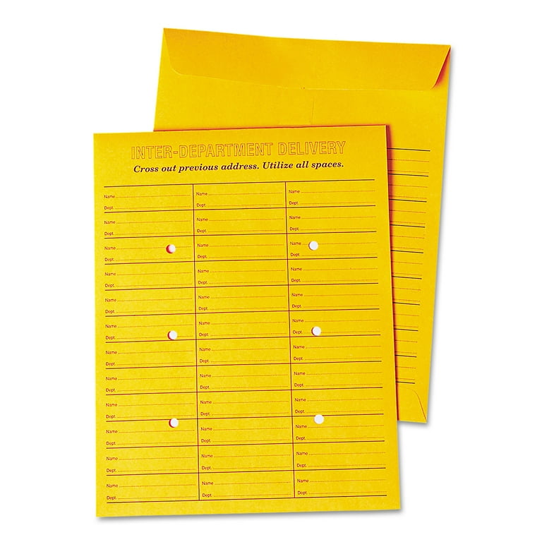Deluxe Interoffice Press and Seal Envelopes, #97, Two-Sided Three-Column Format, 10 x 13, Brown Kraft, 100/Box Deluxe Interoffice Press and Seal Envelopes, #97, Two-Sided Three-Column Format, 10 x 13, Brown Kraft, 100/Box