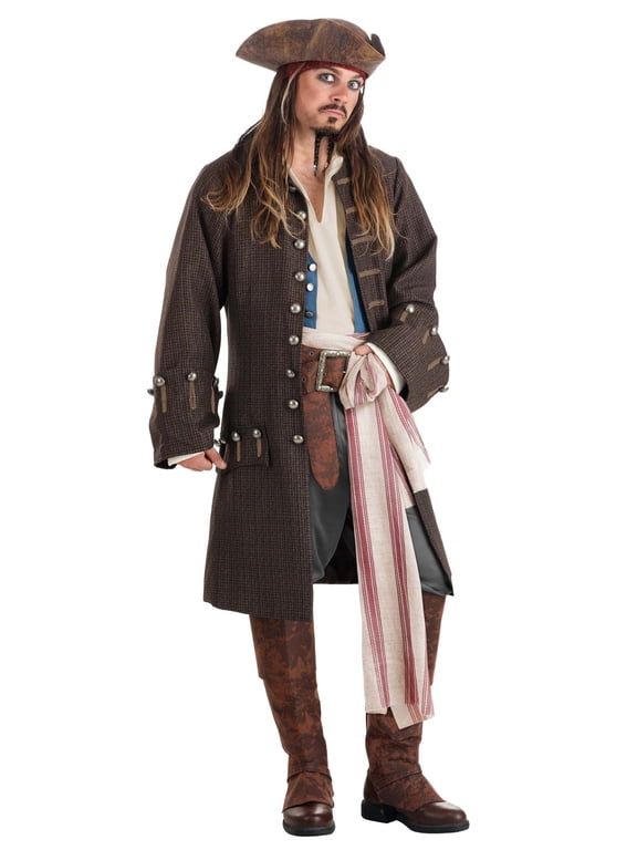 Deluxe Jack Sparrow Pirate Costume for Men