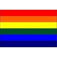 thumbnail image 1 of Deluxe Jumbo Rainbow Polyester Rainbow Pride Flag, 1 of 2