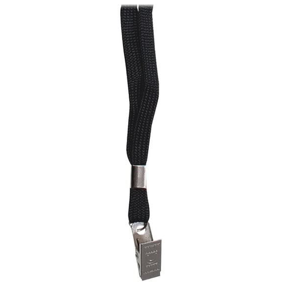 Deluxe Lanyards, Clip Style, 36" Long, Black, 24/box | Bundle of 5 Boxes
