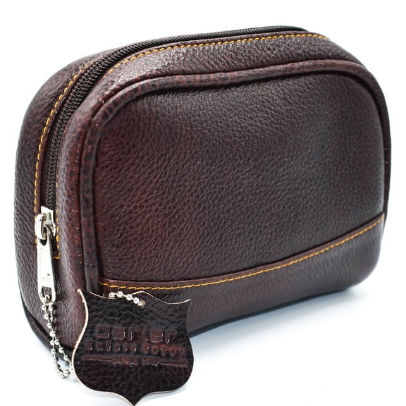 Deluxe Leather Small Toiletry Bag (Dopp Kit) from Parker Safety Razor