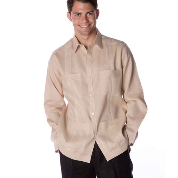 Deluxe Linen Guayabera shirt SIZE:3X COLOR:TN