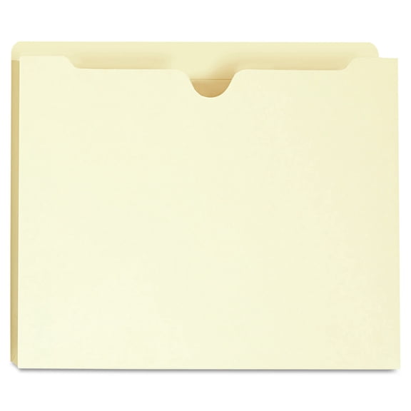 Deluxe Straight Reinforced Tab File Jackets - Manila (50/Box)