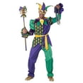 thumbnail image 1 of Deluxe Mardi Gras Jester Adult Costume, 1 of 2