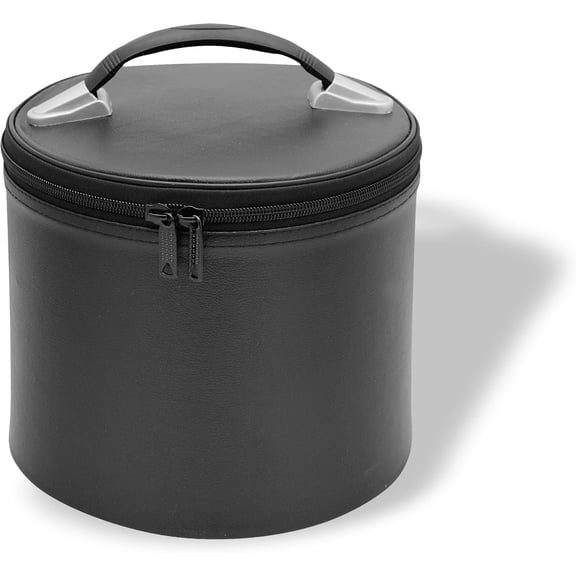 Deluxe Masonic Fez Cap Case, Imitation Leather, Hat/Cap Storage Box, Display Box for Masonic & Eastern Star Fez Hats, OES Gifts, Sashes & Accessories