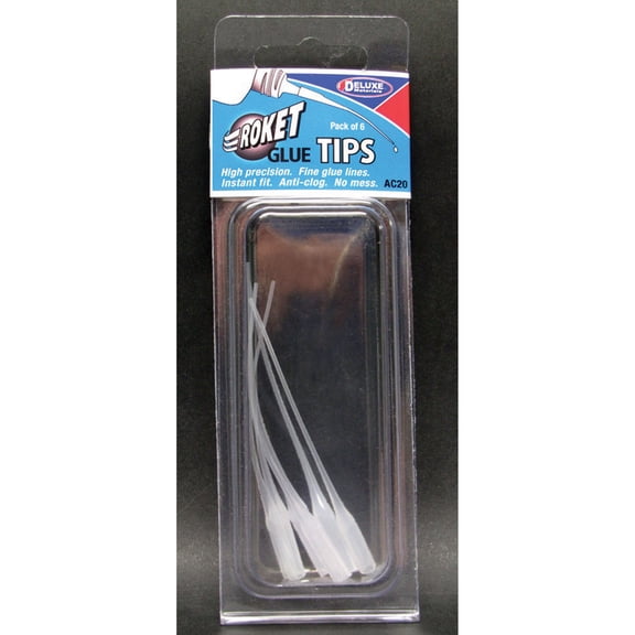 Deluxe Materials Roket Glue Tip (6 pc), DLMAC20