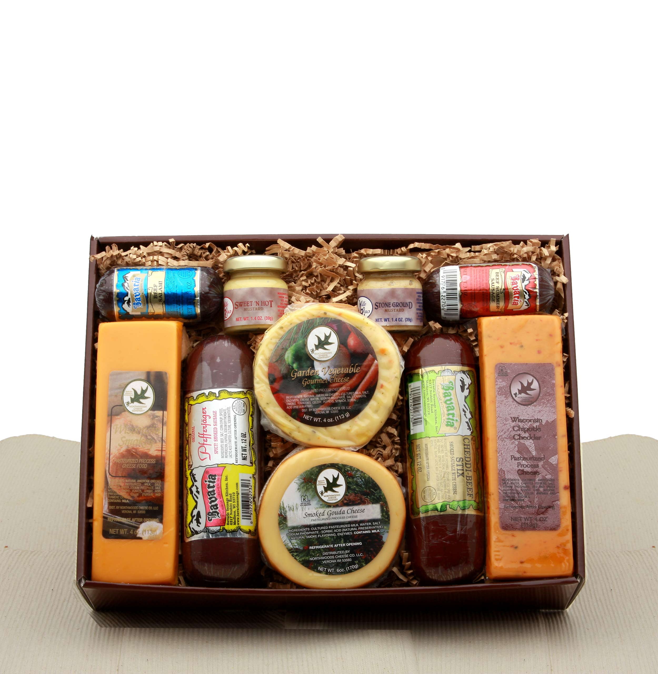 Deluxe Meat & Cheese Assortment Gift Basket - Walmart.com