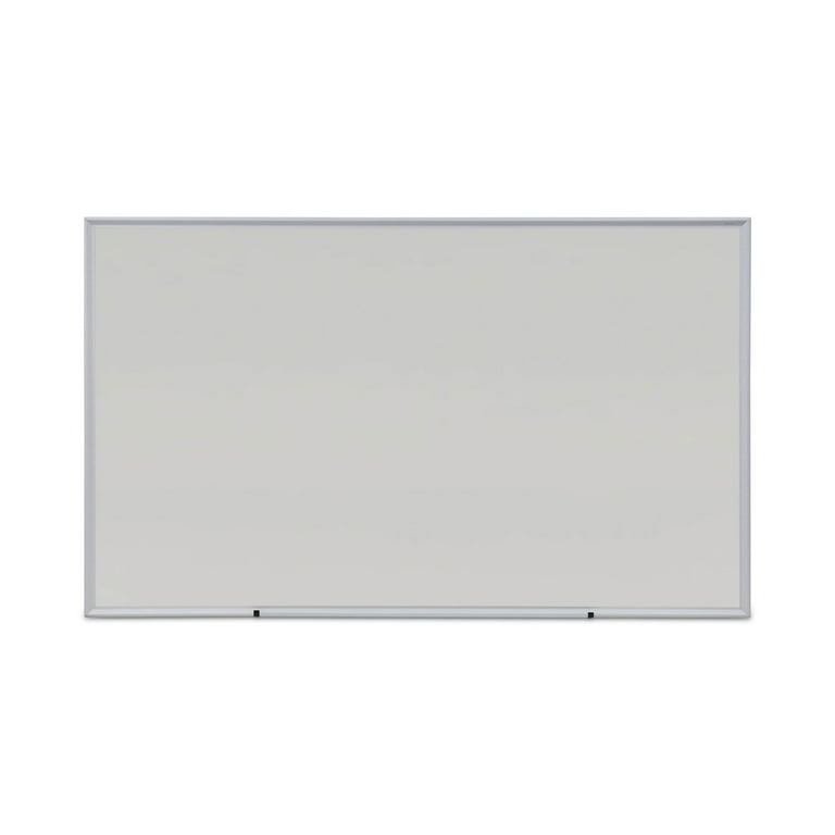 Deluxe Melamine Dry Erase Board, 60 x 36, Melamine White Surface, Silver Anodized Aluminum Frame