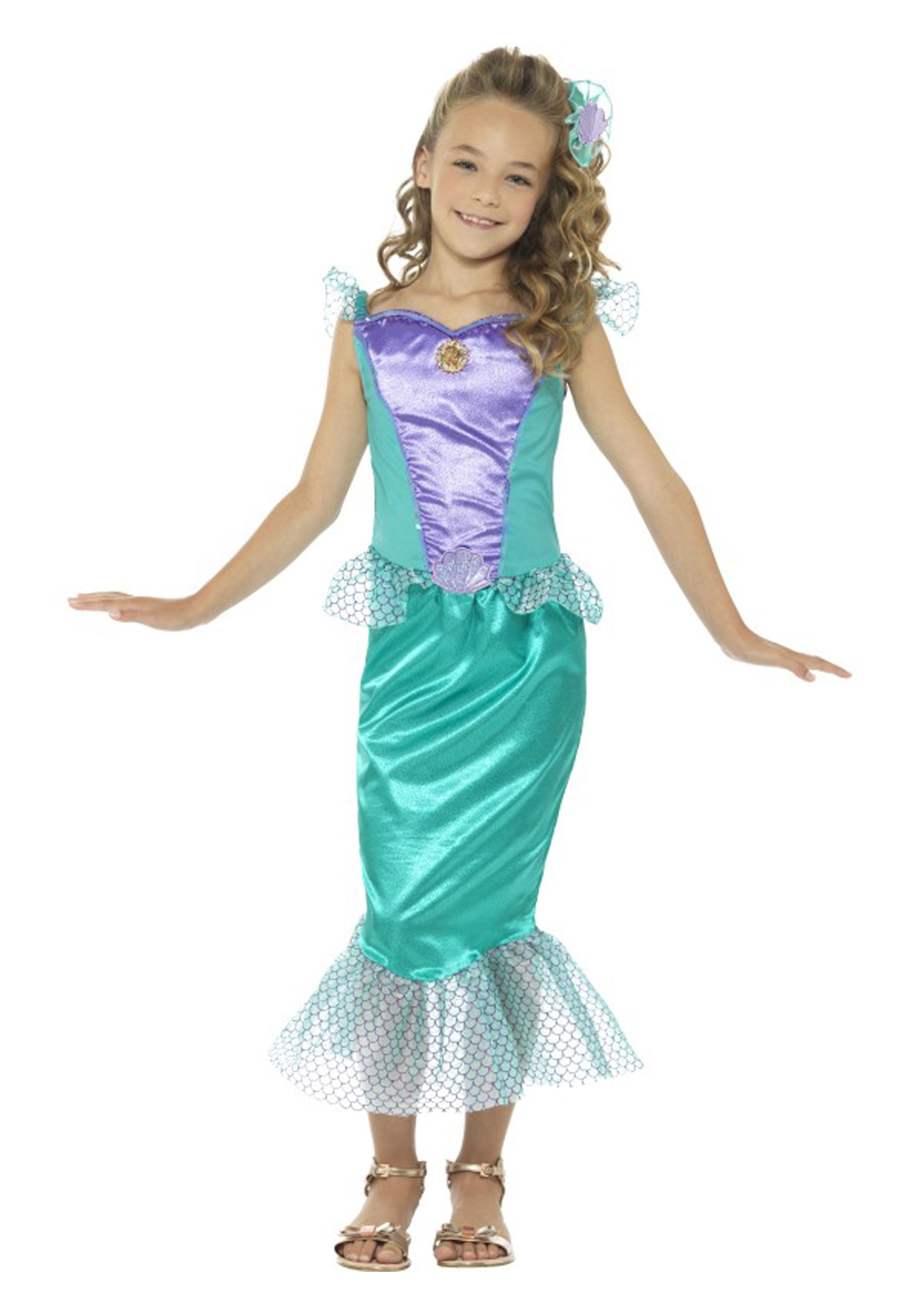 Deluxe Mermaid Costume Kids Green Deluxe Mermaid Costume Kids Green