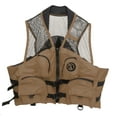 thumbnail image 1 of Deluxe Mesh Top Fishing Vest, 2XL/3XL, Bark, 1 of 3