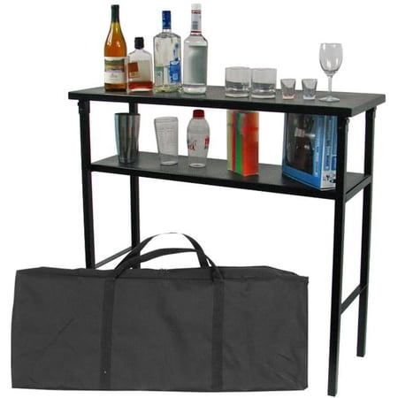Deluxe Metal Portable Bar Table with Carrying Case