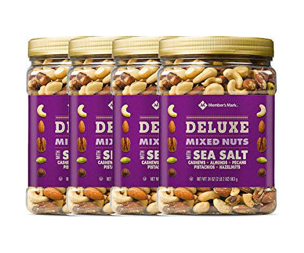 Deluxe Mixed Nuts with Sea Salt (34 oz.) Pack of 4