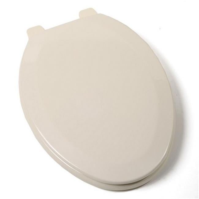 Deluxe Molded Wood Elongated Toilet Seat, Bone