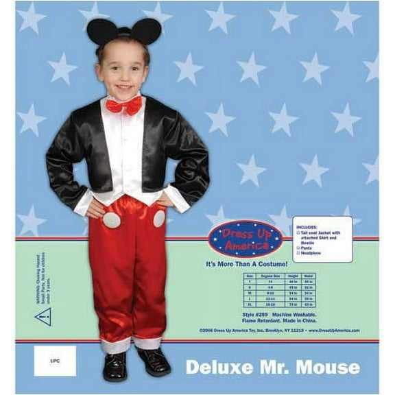 Deluxe Mr. Mouse Costume Set - X-Large 16-18