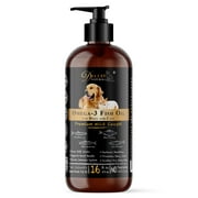 Deluxe Naturals Omega-3 Fish Oil for Dogs and Cats with All Natural Omega-3 EPA DHA Fatty Acids - 16 FL OZ