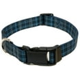 thumbnail image 1 of Country Brook Petz® Deluxe Navy Plaid Dog Collar - Made in the U.S.A., Large, 1 of 5