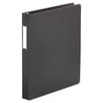 thumbnail image 1 of Deluxe Non-View D-Ring Binder With Label Holder, 3 Rings, 1" Capacity, 11 X 8.5, Black | Bundle of 10 Each, 1 of 7