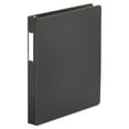 thumbnail image 1 of Deluxe Non-View D-Ring Binder With Label Holder, 3 Rings, 1" Capacity, 11 X 8.5, Black | Bundle of 5 Each, 1 of 7