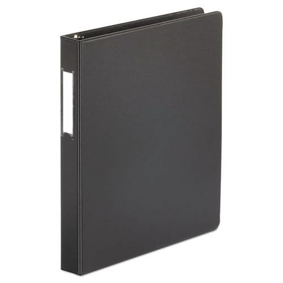Universal Deluxe Non-view D-ring Binder With Label Holder, 3 Rings, 1" Capacity, 11 X 8.5, Black